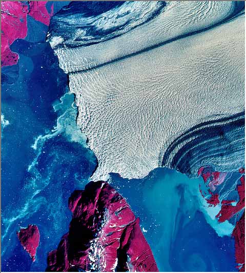 Hubbard Glacier Aerial Photograph